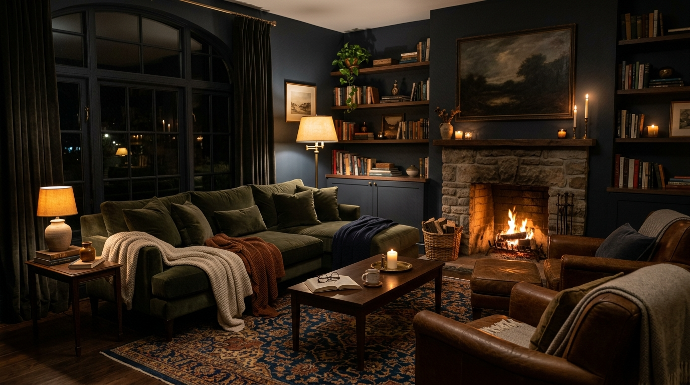 Add a soft, warm focal point